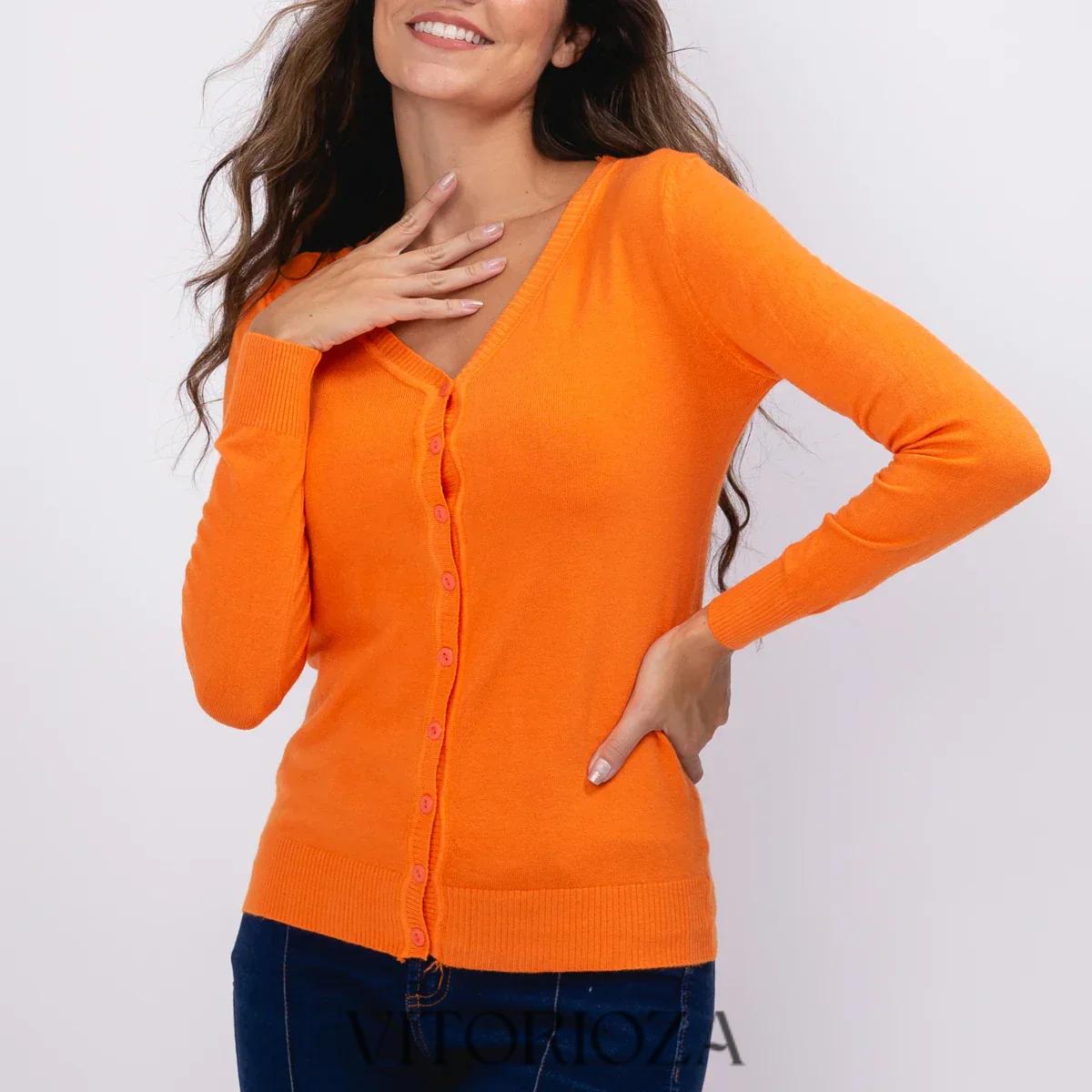 Blusa De Frio Tricô Feminino Cardigan Bella